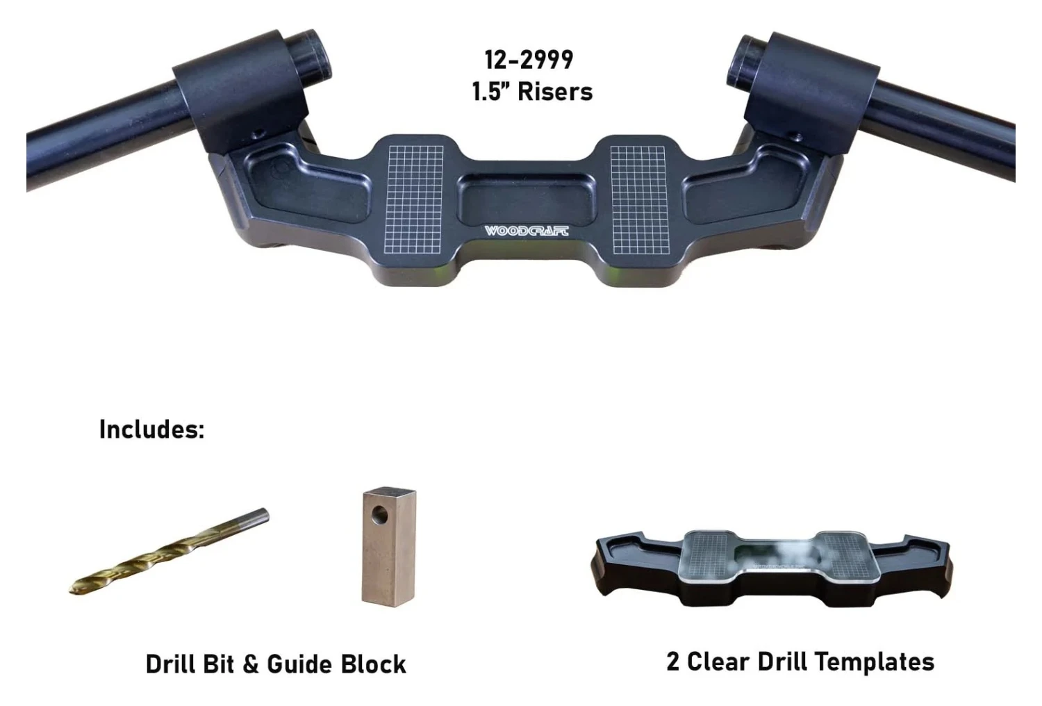 Woodcraft Universal Clip-On Risers W/ Adapter Plate - Image 6