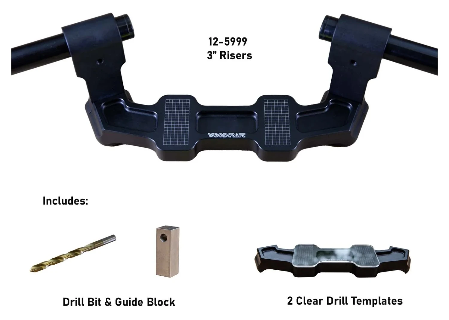 Woodcraft Universal Clip-On Risers W/ Adapter Plate - Image 9